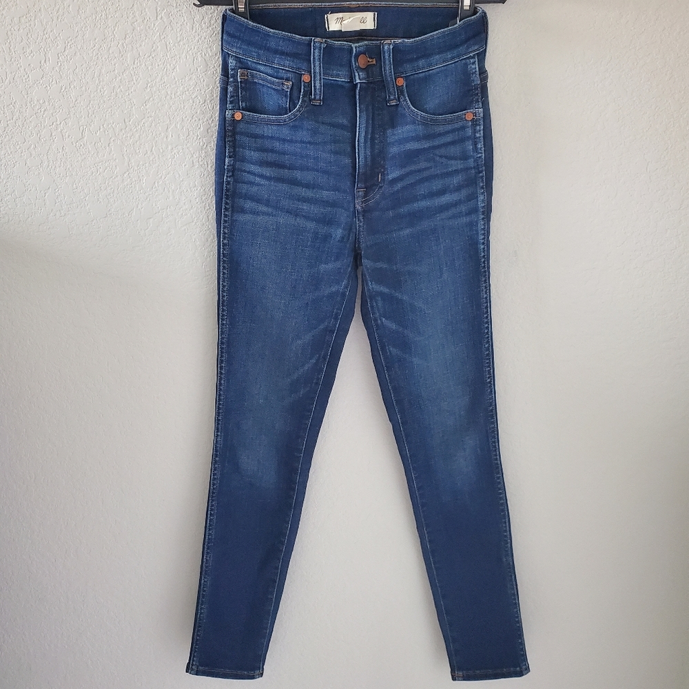 Madewell insuluxe denim high rise skinny jeans